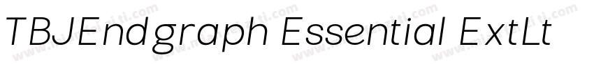 TBJEndgraph Essential ExtLt字体转换